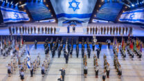 החזרות לטקס יום העצמאות ה-75 (צילום יונתן זינדל/פלאש90)