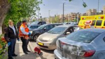 זירת תאונת העבודה בנווה יעקב שבירושלים (צילום: איחוד הצלה)