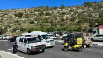 זירת הפיגוע בבנימין (צילום: תיעוד מבצעי מד"א)