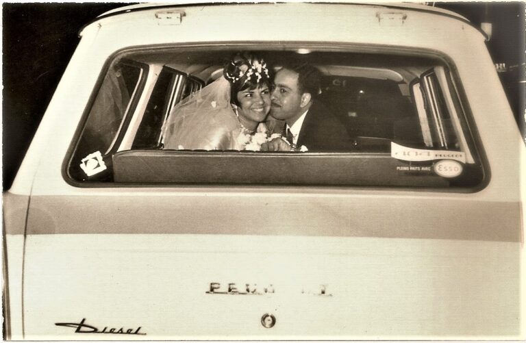 Reuven and Drora Asher on their wedding day. (Photo: private album)