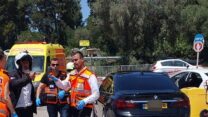 זירת הרצח ליד קיבוץ יפעת (צילום: איחוד הצלה)