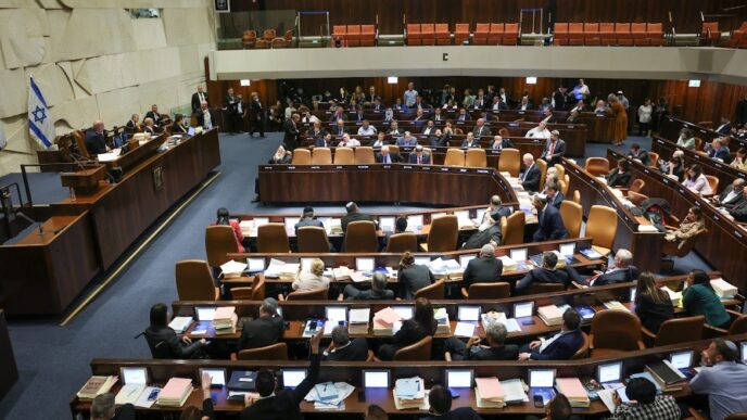 הכנסת מאשרת את תקציב המדינה לשנים 2023 ו-2024. "חשוב לאשר התאמות פיסקליות בעלות אופי פרמננטי בהיקף משמעותי" (צילום: נועם מושקוביץ/דוברות הכנסת)