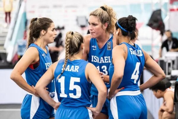 נבחרת הנשים של ישראל בכדורסל 3X3 באליפות הועלם בוינה (צילום: fiba.com)