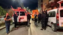 זירת רצח בטייבה (צילום: דוברות מד"א)