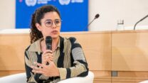 לואיסה לוחאן, מזכירת העבודה והרווחה של מקסיקו, בוועידת ארגון העבודה הבינלאומי בז'נבה (צילום: ILO)