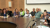 נציגי המוסדות לאנשים עם מוגבלויות בועדת העבודה והרווחה בכנסת (צילום: דני שם טוב/דוברות הכנסת)