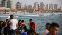 חוף הים ברצועת עזה (צילום: חסן ג׳די/ פלאש90)