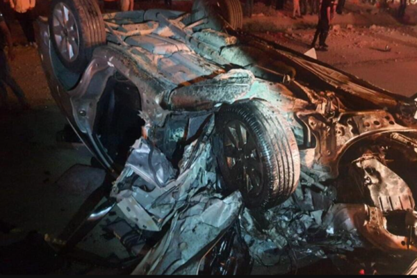 תאונת דרכים בכביש 90 בבקעת הירדן (צילום: דוברות כבאות והצלה)