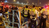זירת הרצח סמוך לכפר קאסם (צילום: דוברות איחוד הצלה)