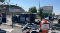 זירת תאונה על כביש 40 (צילום: איחוד הצלה)