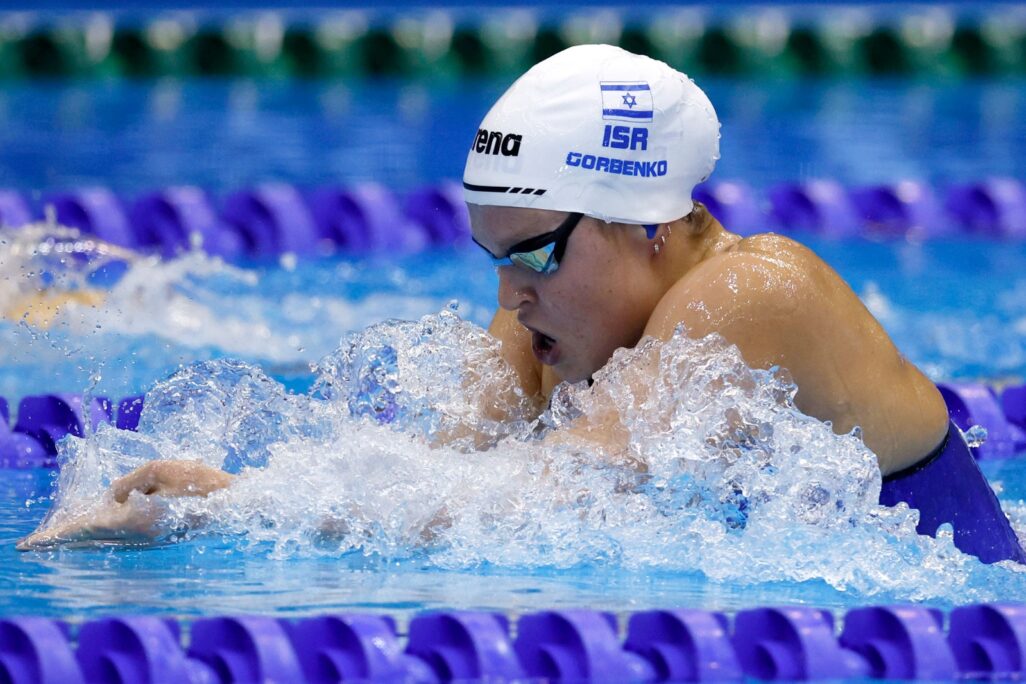 אנסטסיה גורבנקו באליפות העולם בשחייה (צילום: סימונה קסטרווילארי, איגוד השחייה)