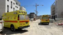 זירת תאונת עבודה (צילום ארכיון: תיעוד מבצעי מד״א)