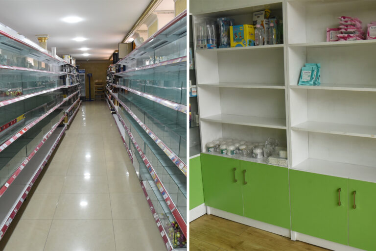 מחסור חמור במזון ובתרופות בסטפנקרט, בירת ארצאך (צילומים: מרכז המידע של ארצאך)