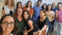 עובדי המועצה האזורית בני שמעון בקורס ללימוד ערבית מדוברת (צילום: דוברות המועצה האזורית בני שמעון)