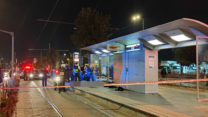 זירת פיגוע הדקירה ברכבת הקלה בירושלים (צילום: דוברות איחוד הצלה)