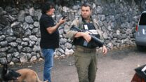 חבר בכיתת הכוננות באבן מנחם (צילום: דוד טברסקי)