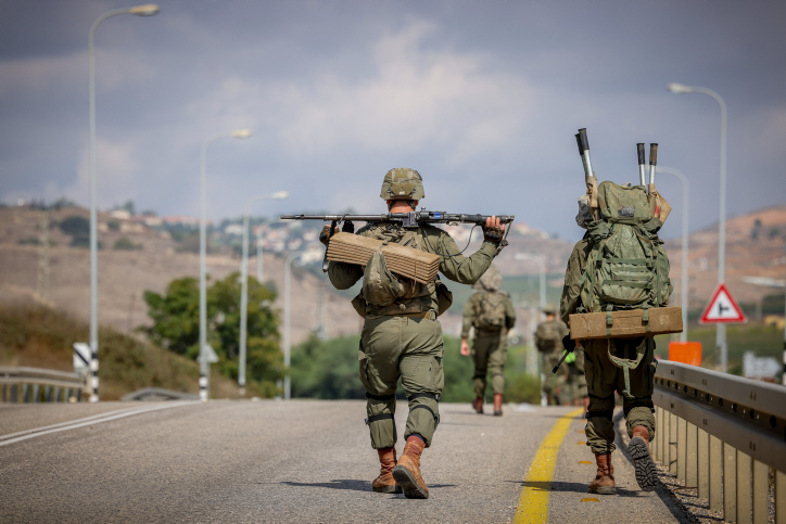 חיילי צה"ל סמוך לגבול עם לבנון (צילום: דוד כהן/פלאש90)