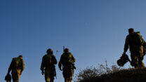 חיילי מילואים בגבול ישראל ועזה (צילום: מיכאל גלעדי/פלאש90)