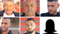 הבדואים שנחטפו בידי חמאס, מימין למעלה בכיוון השעון: בילאל אלזיאדנה, חמזה אלזיאדנה, סאמר פואד אל-טלאלקה, קאיד פרחאן אלקאדי ויוסף חמיס אלזיאדנה (צילומים:  המועצה האזורית לכפרים הלא מוכרים בנגב)