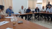 מסיבת עיתונאים של ועדת המעקב באוקטובר 2023 (צילום ארכיון: ארגון מוסאווא)