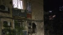 בניין שנפגע מרקטה באשקלון (צילום: רשתות חברתיות, סעיף 27א' לחוק זכויות יוצרים)