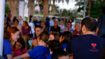 קבלת שבת של קיבוץ רעים במלון באילת (צילום: דוד טברסקי)
