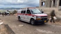 זירת פגיעת ירי הנ"ט במושב שתולה (צילום: מד"א)