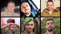 לפי כיוון השעון: שלמה גורטובניק, ג'אמל עבאס, עדי מלאכ חרב, שחר פרידמן, עדן פרוביזור ודוד דגמי(צילומים: דובר צה"ל)