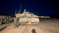 טנק של צה״ל במהלך התמרון הקרקעי ברצועת עזה (צילום: דובר צה״ל, דרך רויטרס)