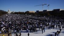 עצרת תמיכה בישראל בגבעת הקפיטול בוושינגטון (צילום: REUTERS/Elizabeth Franz)