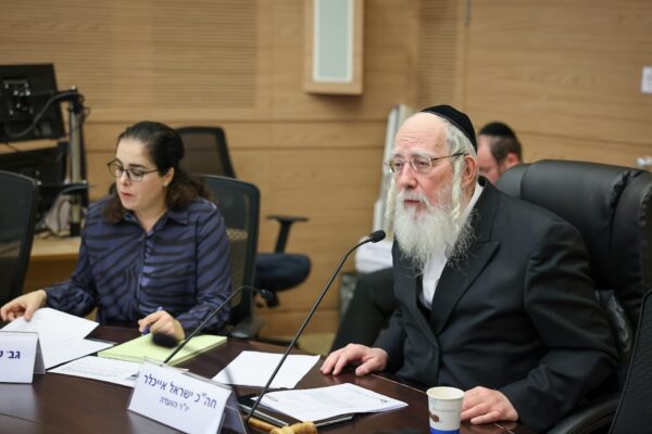 יו"ר ועדת הרווחה ישראל אייכלר בדיון השבוע (צילום: דוברות הכנסת, נועם מושקוביץ)