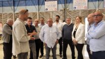 ארנון בר-דוד בביקור בתעשייה האווירית (צילום:דוברות ההסתדרות)
