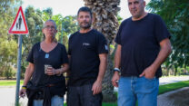 רז רפאל (מימין), זהר סלע-דוד ושירי מור (צילום: דוד טברסקי)