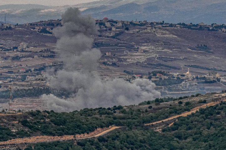 חילופי אש בגבול לבנון בין צה״ל לכוחות חיזבאללה (צילום: אייל מרגולין/ פלאש90)