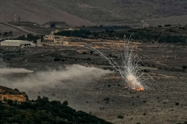 חילופי אש בין צה״ל למחבלי חיזבאללה בגבול לבנון (צילום ארכיון: אייל מרגולין, פלאש90)