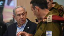 ראש הממשלה בנימין נתניהו והרמטכ"ל הרצי הלוי בקבינט המלחמה המצומצם (צילום: חיים צח / לע"מ)