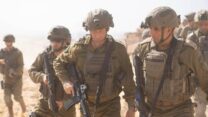 אלוף פיקוד מרכז, תמיר פינקלשטיין בסיור ברצועת עזה (צילום: דובר צה"ל)