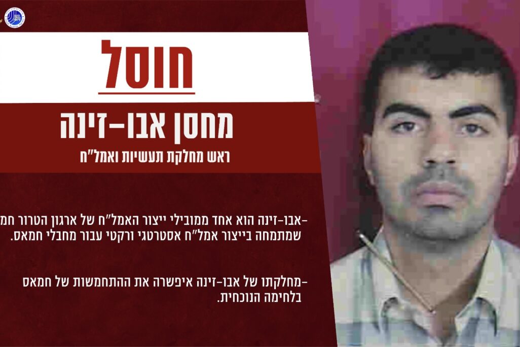 מחסן אבו-זינה שחוסל על ידי צה"ל (גרפיקה: דובר צה"ל) מחסן אבו-זינה שחוסל על ידי צה"ל (גרפיקה: דובר צה"ל)