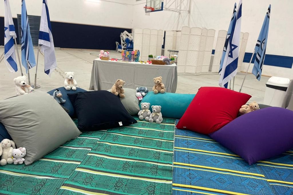 מתחם קליטת הילדים שישובו מהשבי בעזה (צילום: דובר צה"ל) מתחם קליטת הילדים שישובו מהשבי בעזה (צילום: דובר צה"ל)