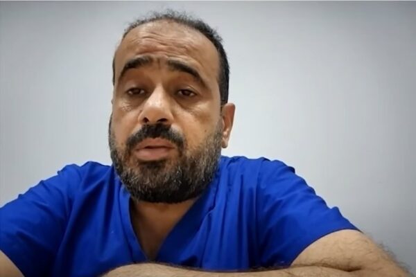 מנהל בית החולים שיפא, ד"ר מוחמד אבו סלמיה (צילום מסך מערוץ היוטיוב Breakthrough news)