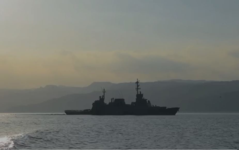 ספינת טילים של צה&quot;ל מגיעה למרחב ים סוף (צילום: דובר צה&quot;ל)