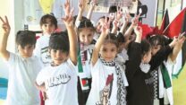 פעילות לציון היום הבינלאומי לסולידריות עם העם הפלסטיני בגן ילדים בקטאר (צילום מתוך אתר מכון ממרי)