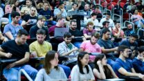 סטודנטים ביום הראשון ללימודים באוניברסיטת בן גוריון (צילום: דני מכליס)