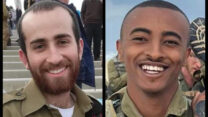 סמ"ר אסצ'אלו סמה (מימין) ורס"ל (מיל') אור ברנדס (צילומים: דובר צה"ל)