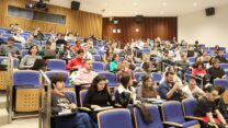 סטודנטים באוניברסיטת תל אביב ביום הראשון ללימודים (צילום: אוניברסיטת תל אביב)