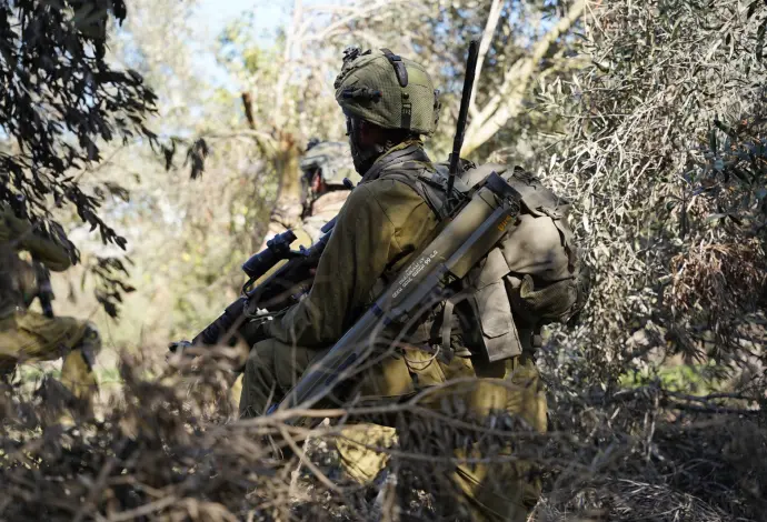 פעילות לוחמי חטיבת "הראל" בבית חאנון (צילום: דובר צה"ל)