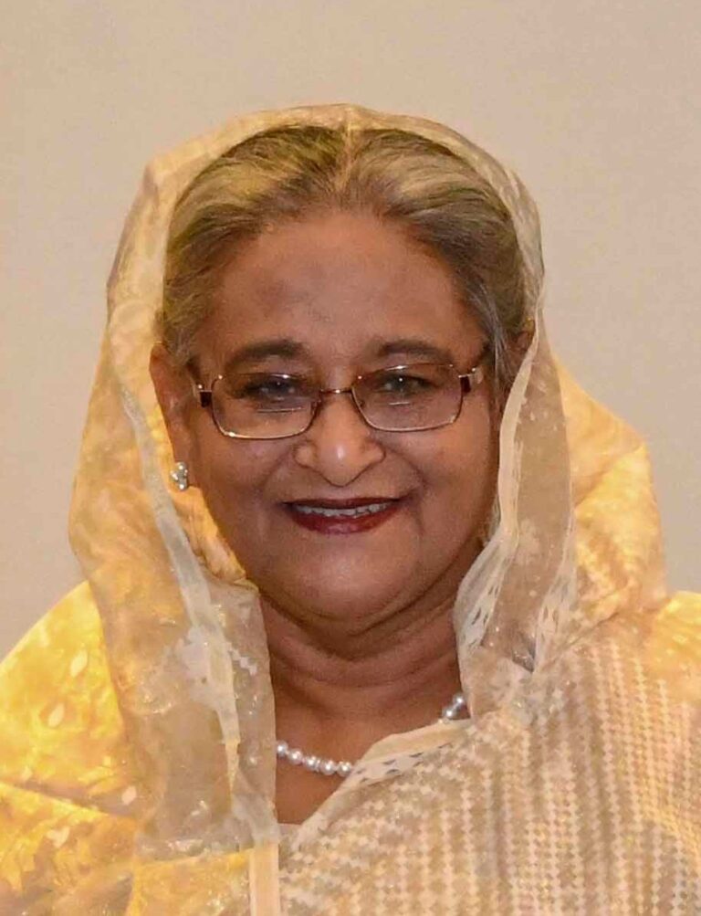 ראשת ממשלת בנגלדש, שק הסינה ואזד. מכהנת כבר 20 שנה (צילום: United States Department of State)