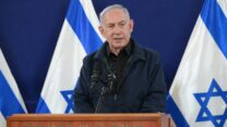 ראש הממשלה בנימין נתניהו במסיבת עיתונאים (צילום: עמוס בן גרשום / לע"מ)