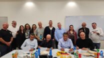 מעמד חתימת ההסכם הקיבוצי ב'צינורות המזרח התיכון' (צילום: דוברות ההסתדרות)