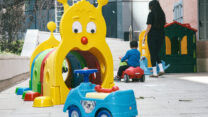 הגן של קיבוץ רעים בתל אביב (צילום: דוד טברסקי)
